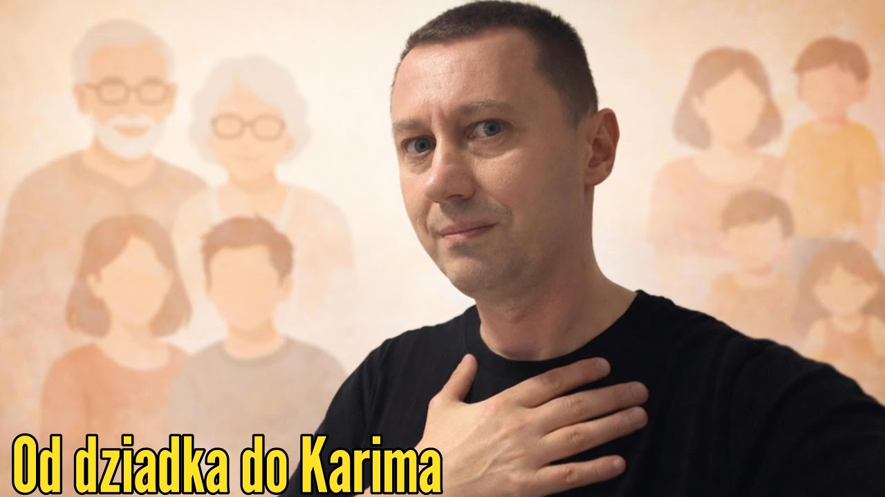 Mój dziadek i babcia, moi rodzice, ja a teraz Karim...