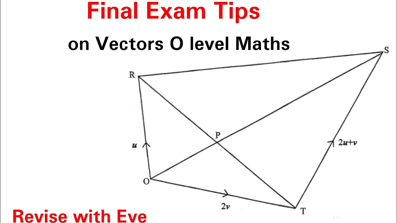 Vectors, O level Maths, Final examination tips on how to totalise Vectors