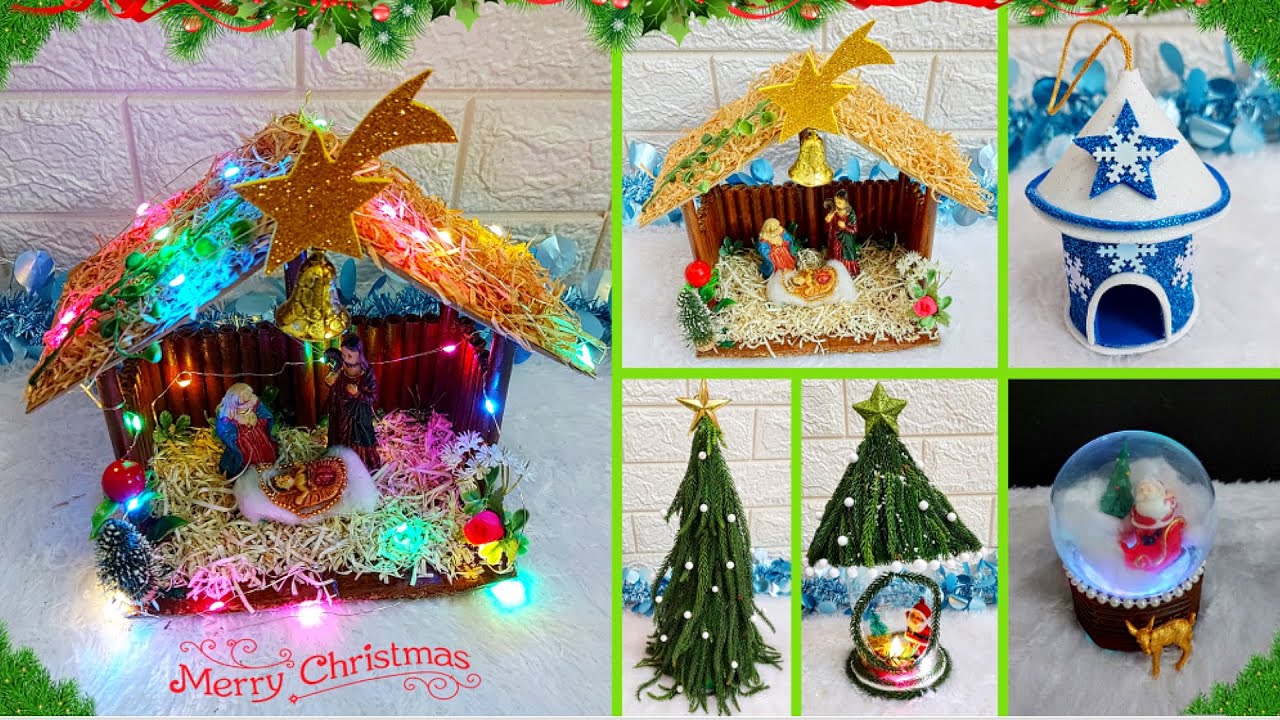 Best out of waste 5 Christmas Decoration idea at Home | DIY Economical Christmas craft ideas🎄104