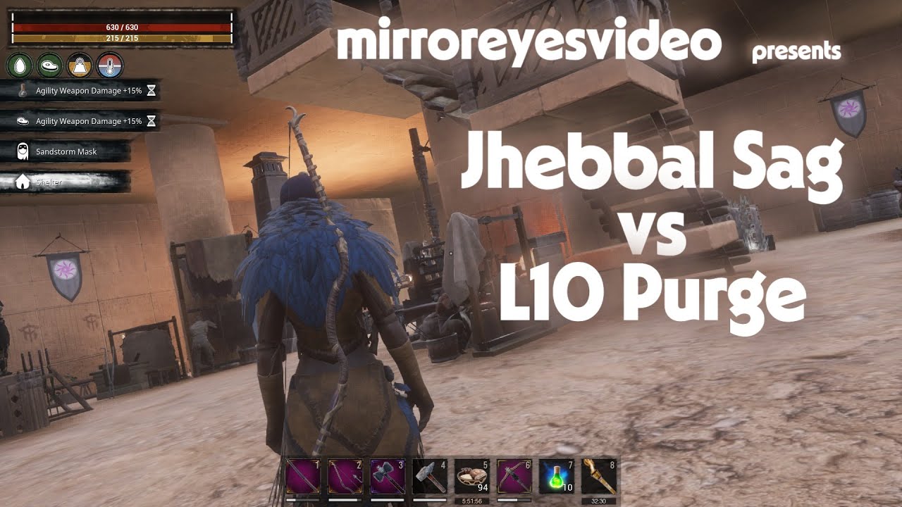 Conan Exiles - Jhebbal Sag vs L10 Purge
