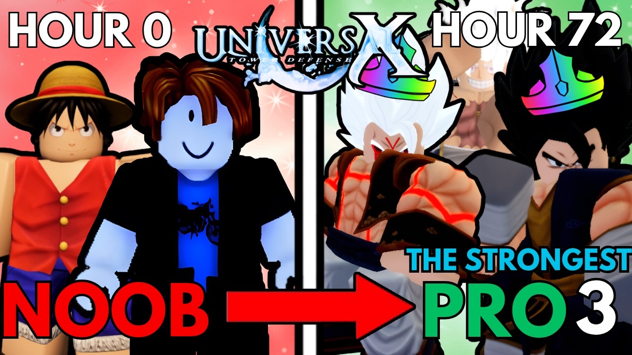 Going Noob To Pro In 72 Hours In Universal Tower Defense X & Obtaining The META Dragon Ball Units