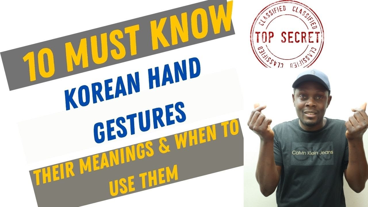 Must Know Korean Hand Gestures –Their meanings & when to use them.#handgestures#heartgesture#