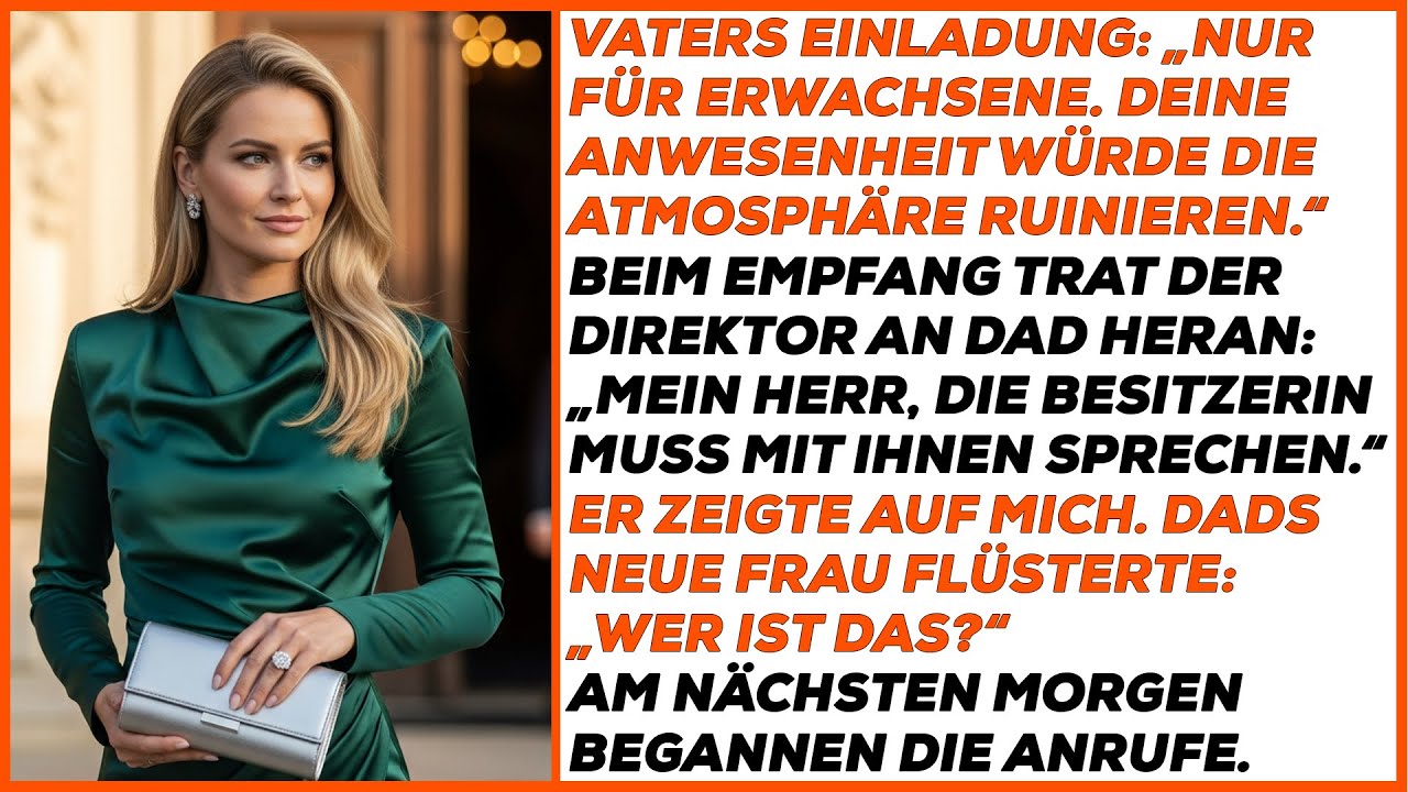 Hochzeit meines Vaters: „Nicht teilnehmen“ – Dann nannte mich die Security „Besitzerin“.