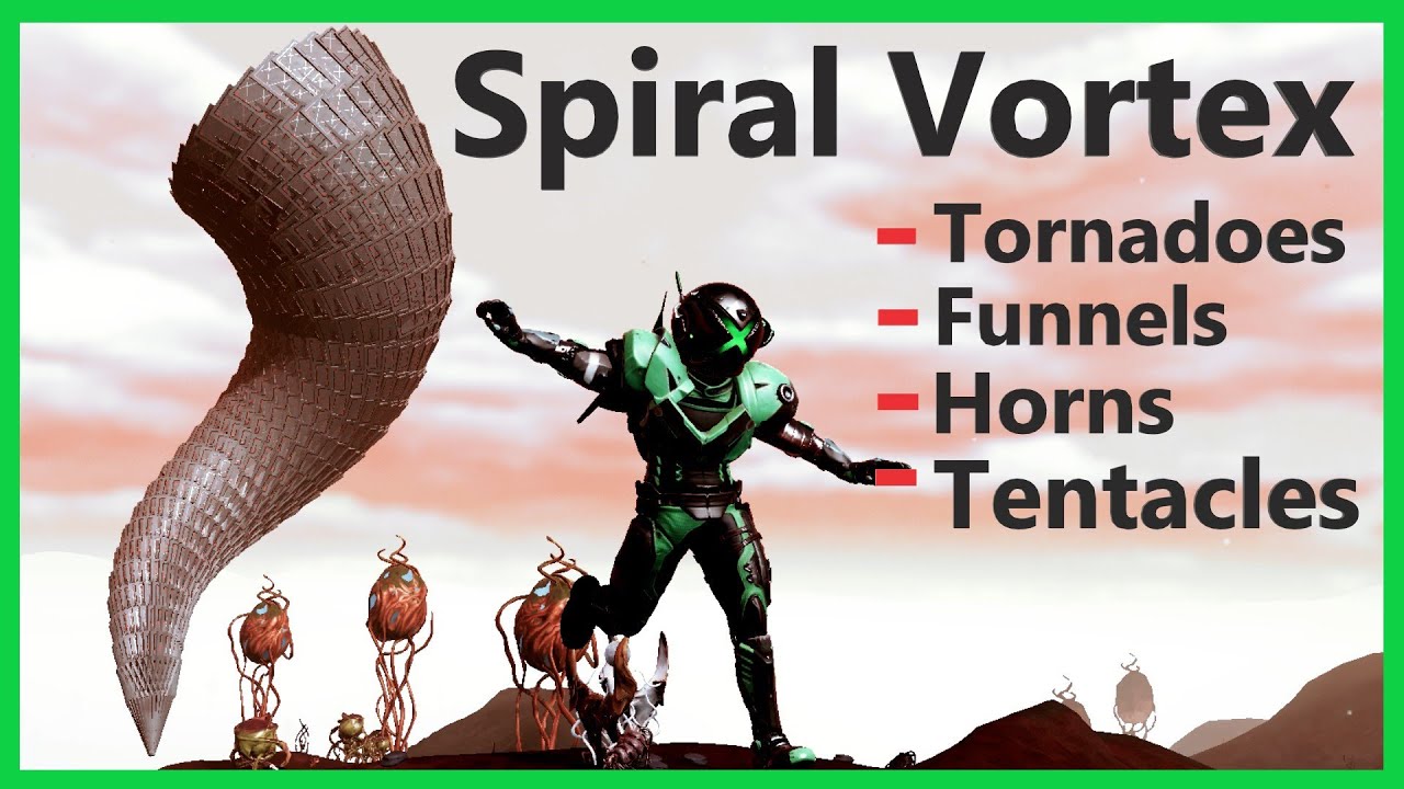 Spiral Vortex - NMS Glitch Building - No Man's Sky #criscrosaplesos #glitchbuilding