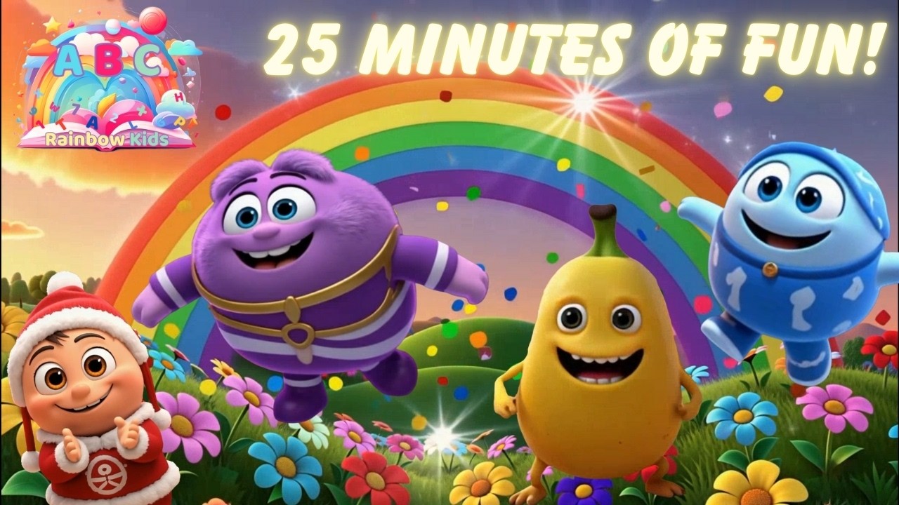 25 Minutes of Fun! 🌈🎵 Best Kids Songs Compilation | ABC Rainbow Kids