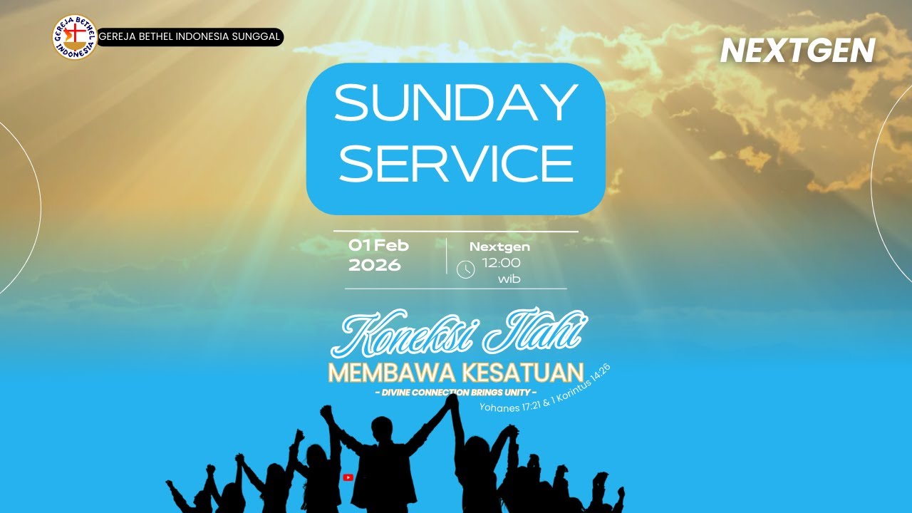 Ibadah Nextgen GBI Sunggal || Minggu, 01 Februsri 2026 || Pkl. 12.00 WIB
