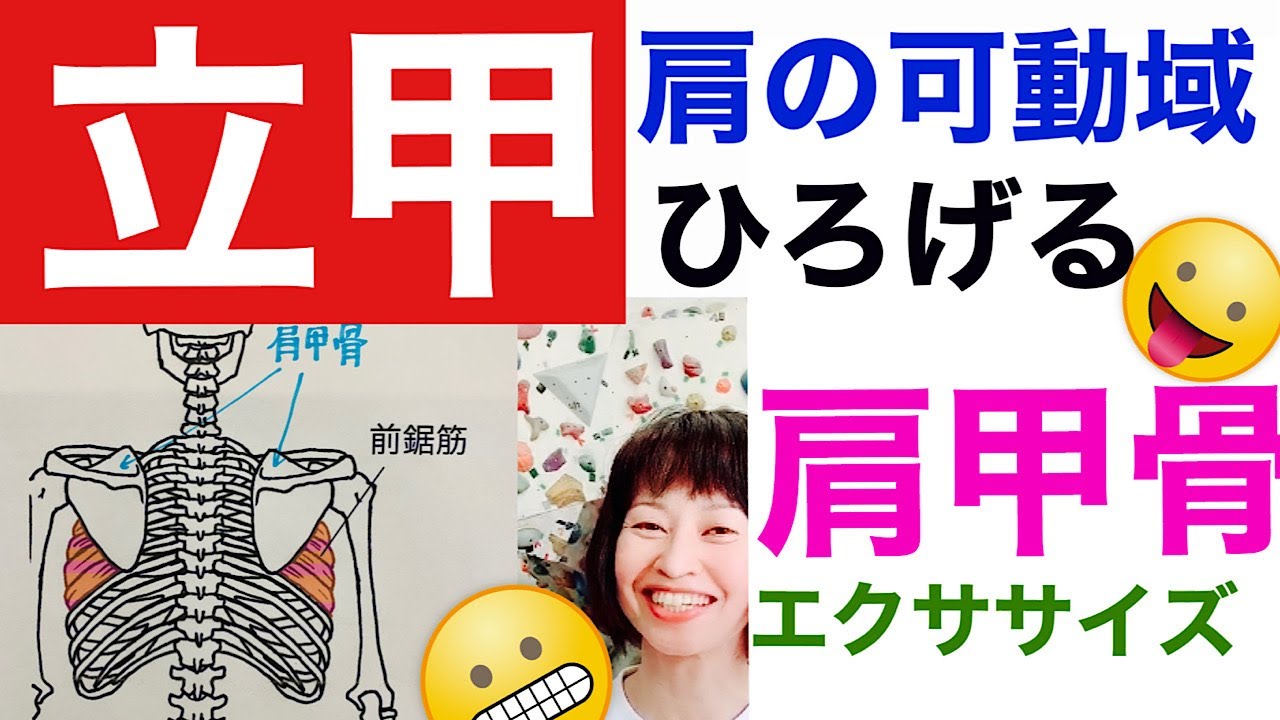 【ボルダリング】肩の可動域をひろげてクライミングのパフォーマンスアップ🔴立甲できますか？肩甲骨を動かすエクササイズを一緒にやってみましょう！
