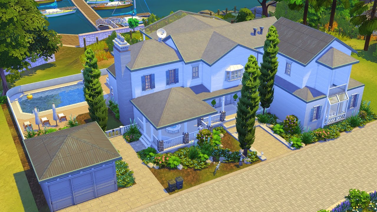Portside Family Home | No CC | Sims 4 | Stop Motion | ThePixelSpace
