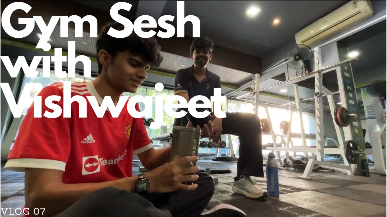 Gym Session w Vishwajeet & Meeting Ram and Anushka, Watching Vlog in Park! (Vlog07)