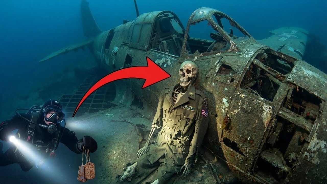 Treasure Hunting Inside a Forgotten WWII Bomber — Skeletons Still at Their Battle Stations