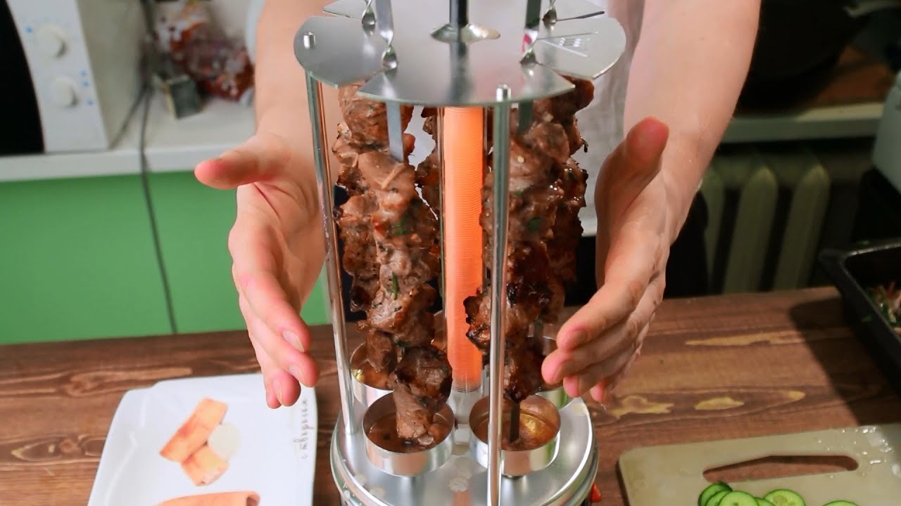 Электрошашлычница. Шашлык в томатном маринаде.