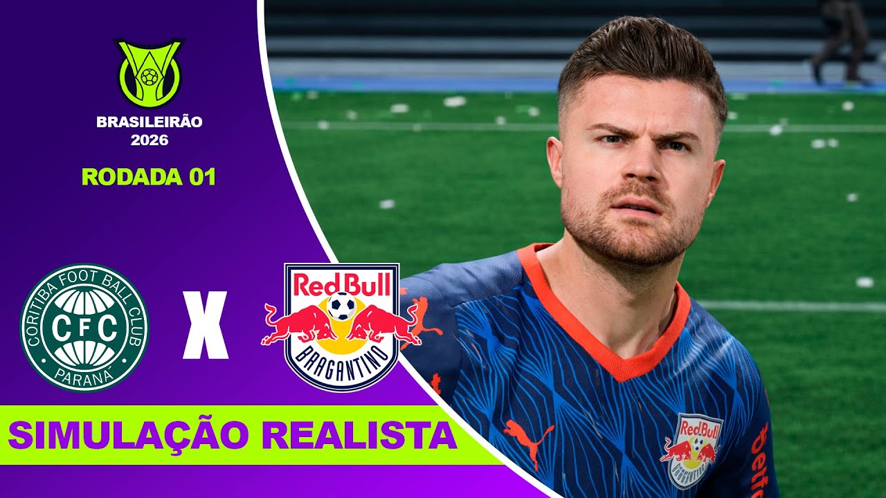 CORITIBA X BRAGANTINO - Brasileirão Serie A 2026 - RODADA 1º | Simulação Realista