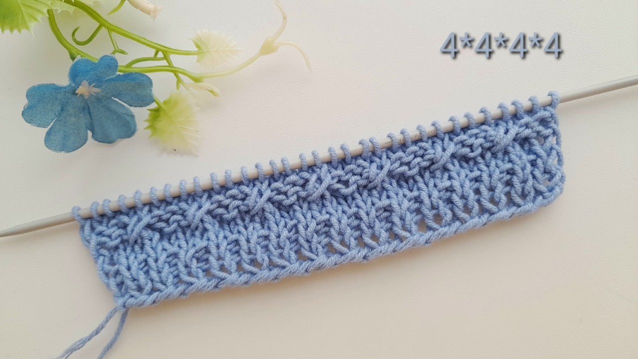 🌸 Dieser strukturierte Strickstich sieht fantastisch aus — und ist einfacher, als du denkst!