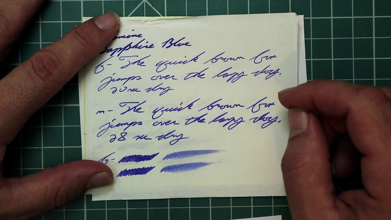 Diamine Sapphire Blue Fountain Pen Ink #fountainpenink #fountainpens