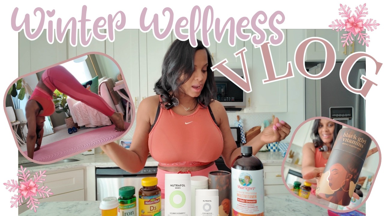 AT HOME VLOG: Morning Yoga + Vitamins I Take For Beauty & Wellness + 5-Minute Yogurt Parfait Recipe