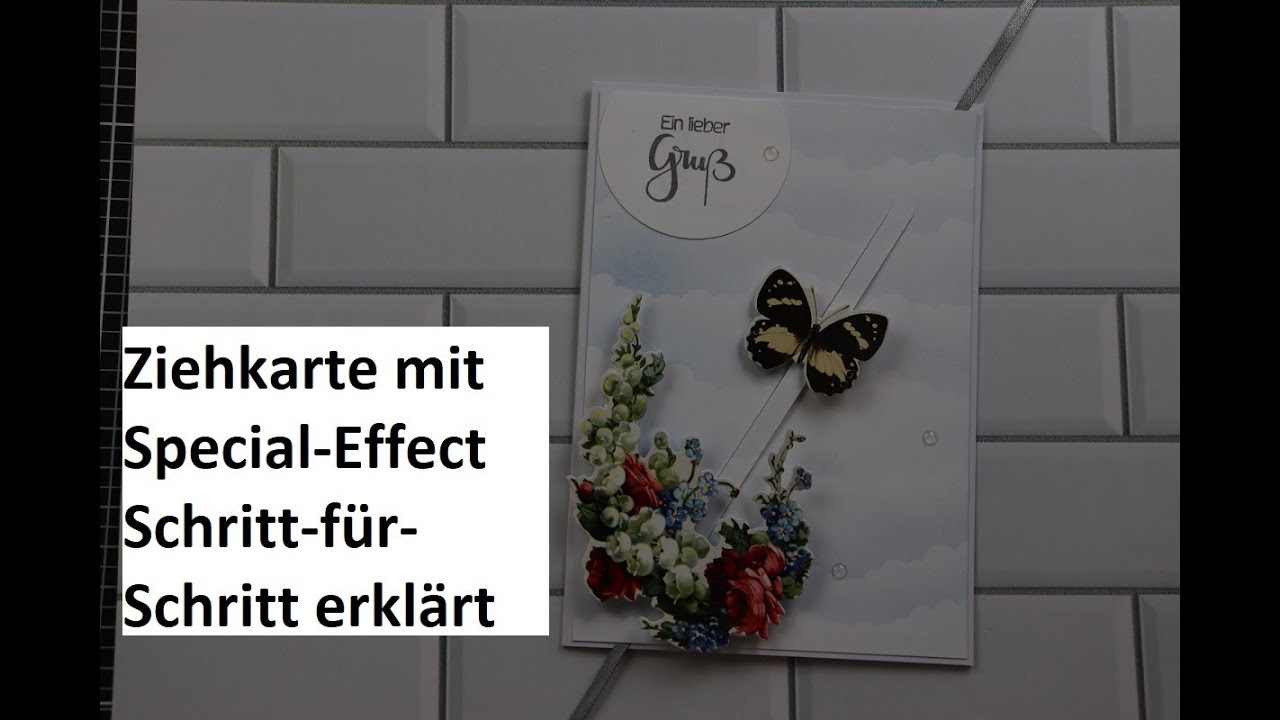 Ziehkarte - einfach aber genial - ohne Stanzschablonen / Slider Card / Schritt-für-Schritt Tutorial