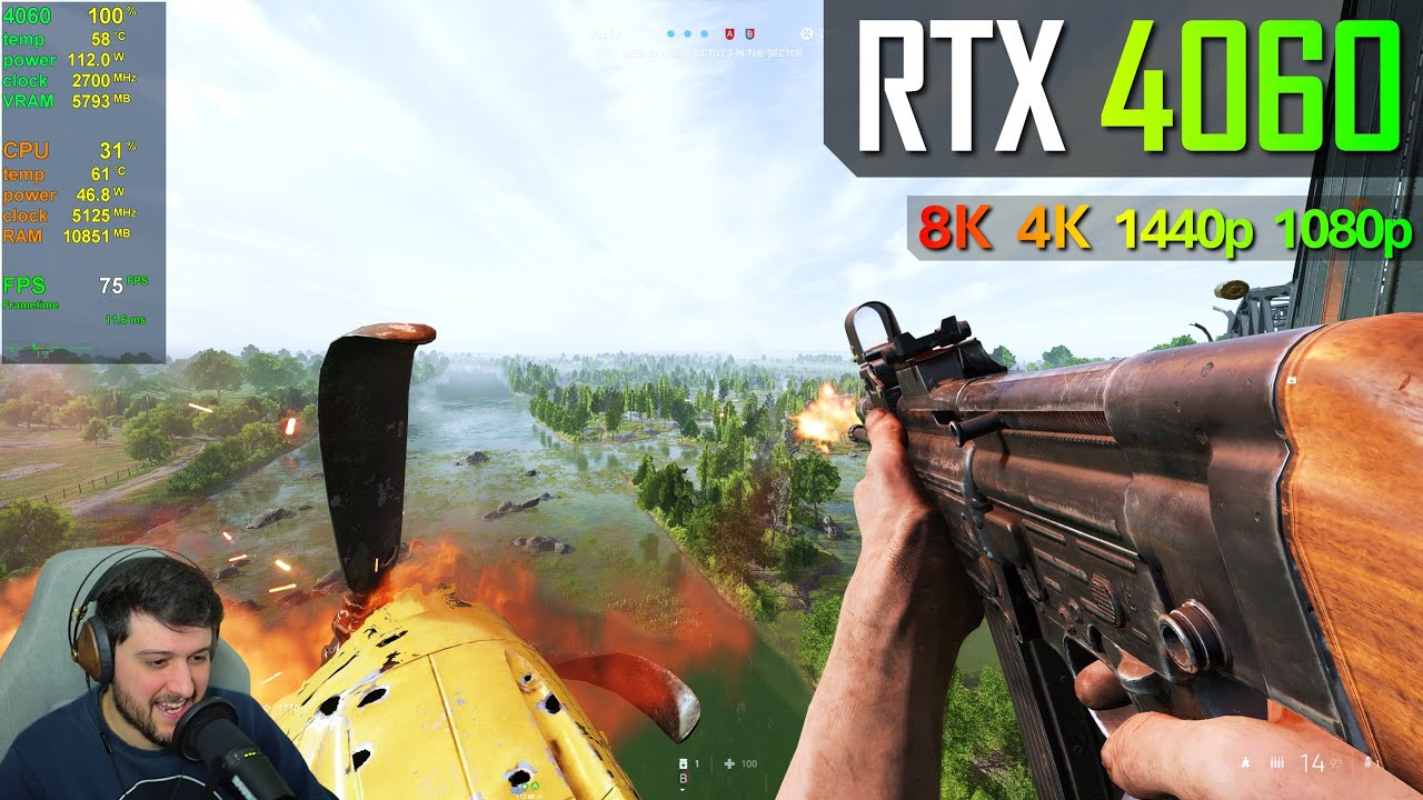 RTX 4060 8GB - Battlefield V