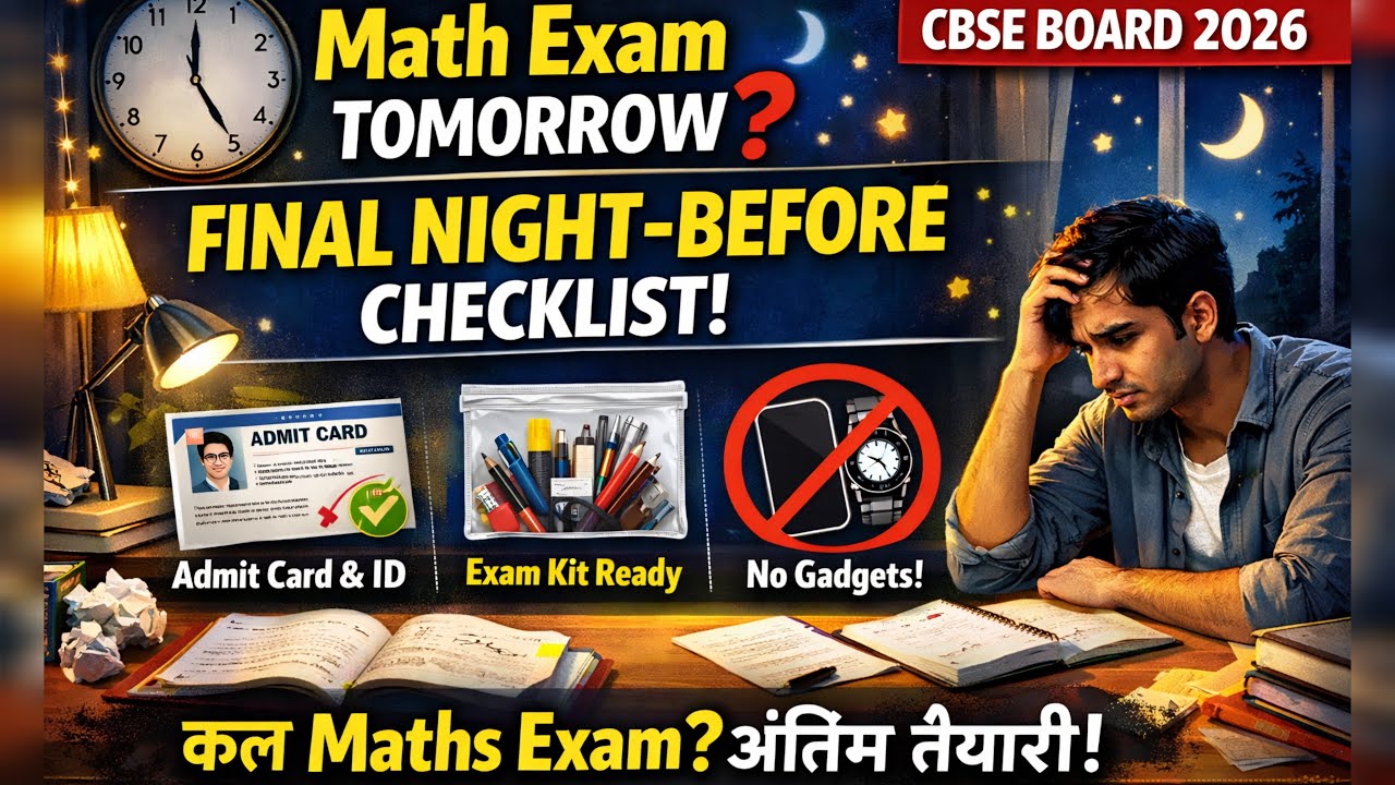 Exam Tomorrow? 🚨 CBSE 2026 Final Entry Checklist | Don’t Get Stopped at the Gate!