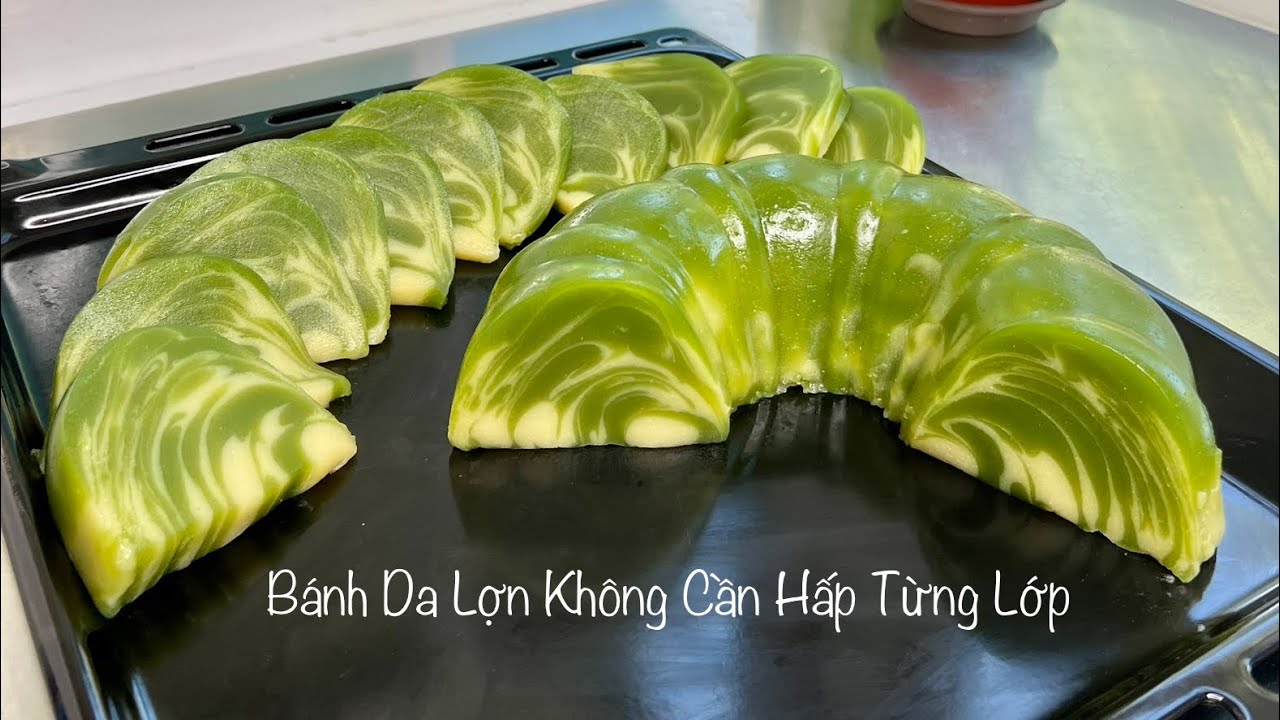 Bánh Da Lợn Vân Thuỷ - Lần Đầu Tiên Được Trình Làng / New Steamed Layer Cake (Marble Version)