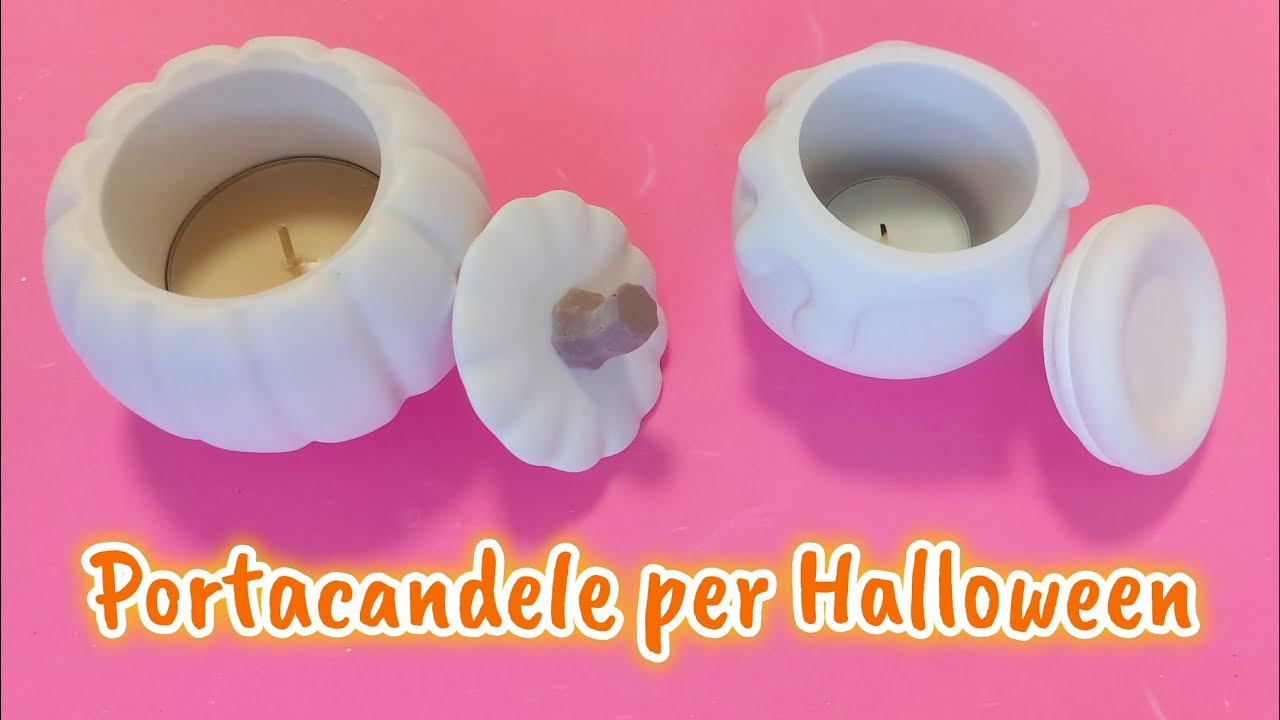 🍯 Creiamo insieme dei portacandele in resina minerale! 🎃