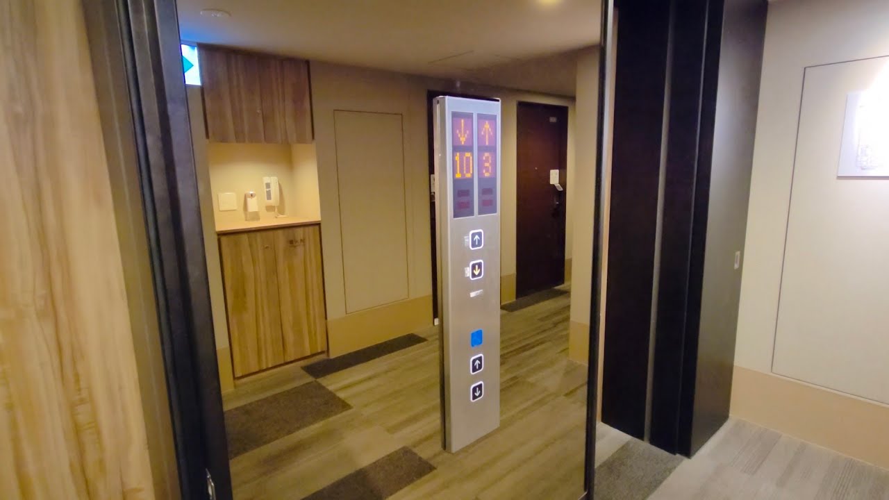 【乗場注目|上下分割で収録】スーパーホテル東京赤羽駅南口のエレベーター