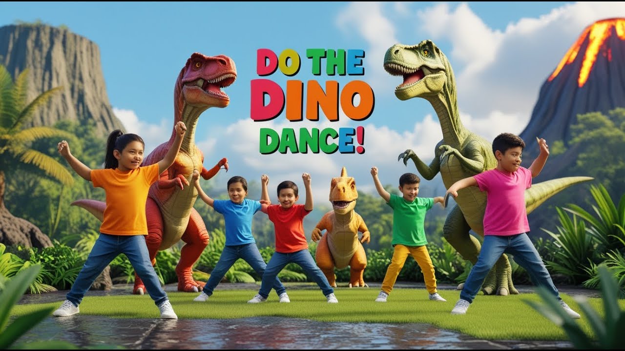 Песня про танец динозавров 🦕 | Весёлый танец для детей