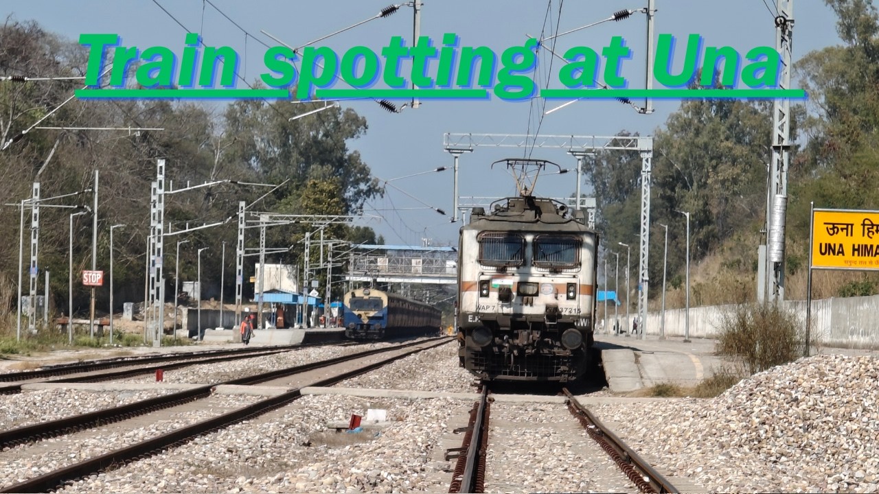 Train spotting- Daulatpur - Gandhinagar Capital express, Amb - Haridwar MEMU