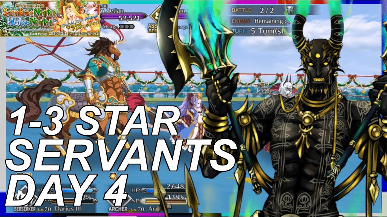 【FGO】1-3 Star Servants VS The Most Dangerous Team | NA Christmas 2020 Day 4