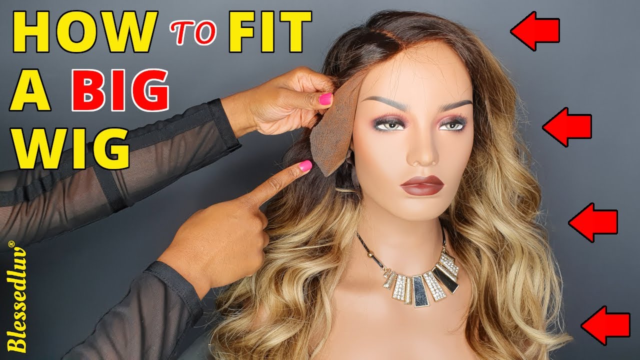 Lace Wig too big? Do This For a Perfect Fit, Elastic Band Method Ombre Colour Frontal Wig Blessedluv