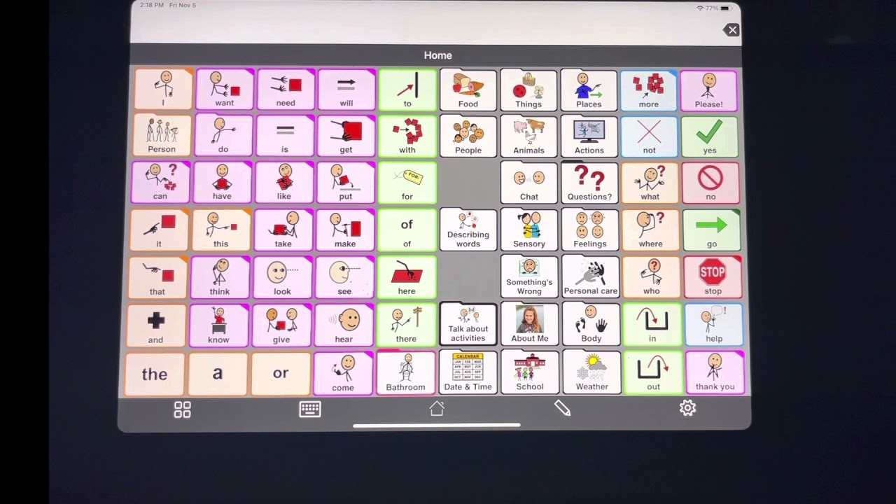 Check the history & search for buttons in Proloquo2Go