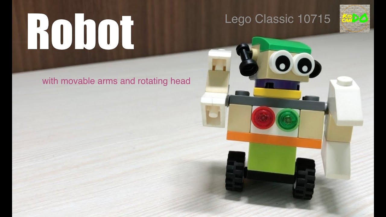 Classic Robot with Moving Head and Hands - Building Instructions from Lego Classic 10715