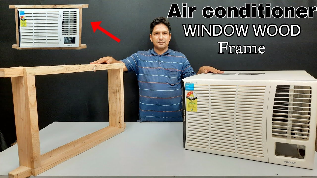 How to build Air conditioner(AC )window frame with wood|विंडो में एयर कंडीशनर की फिटिंग कैसे करें