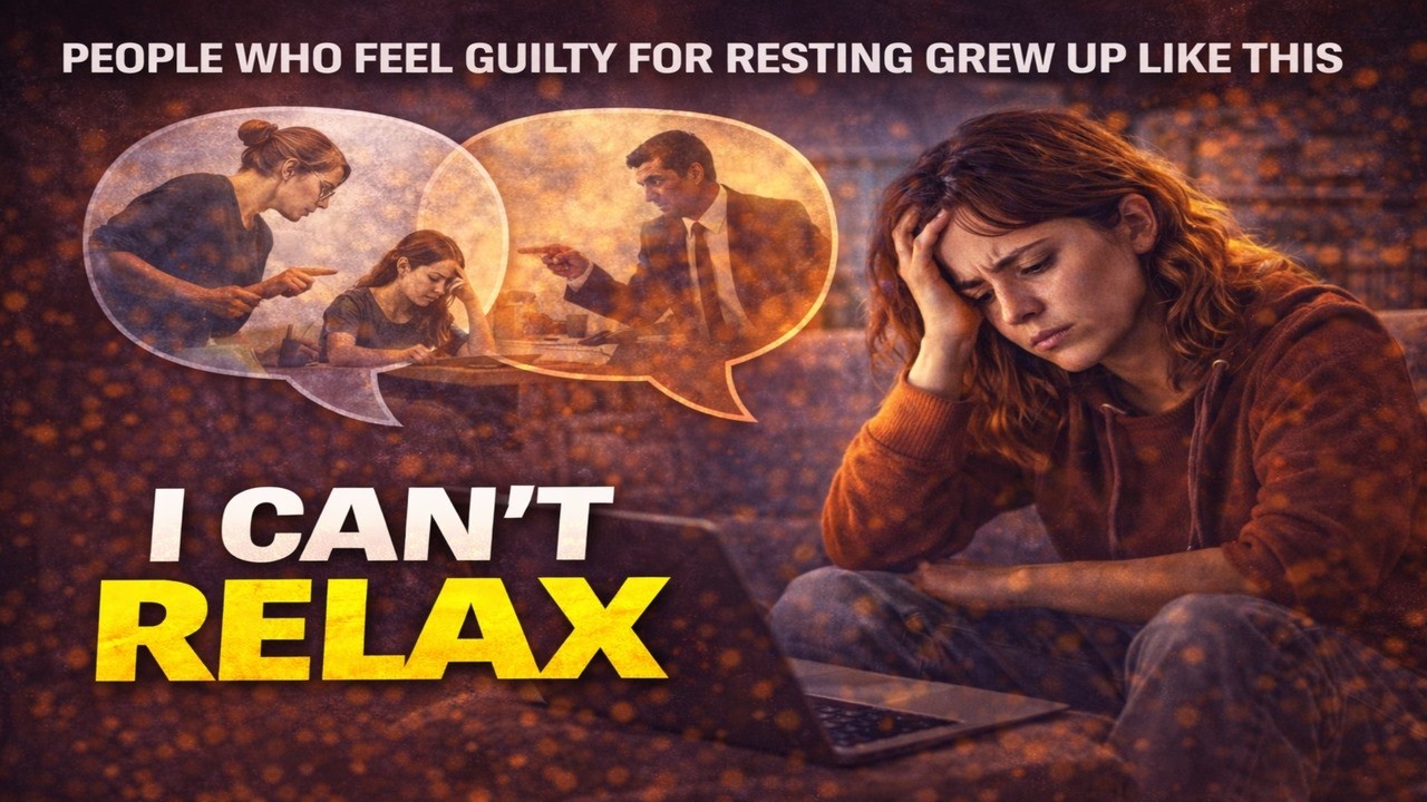 PEOPLE WHO FEEL GUILTY FOR RESTING-GREW UP LIKE THIS