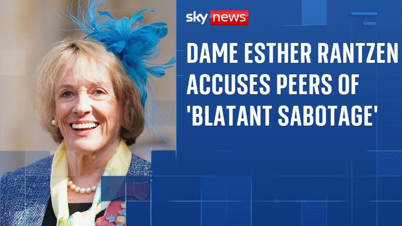 Dame Esther Rantzen accuses peers of 'blatant sabotage' of assisted dying bill