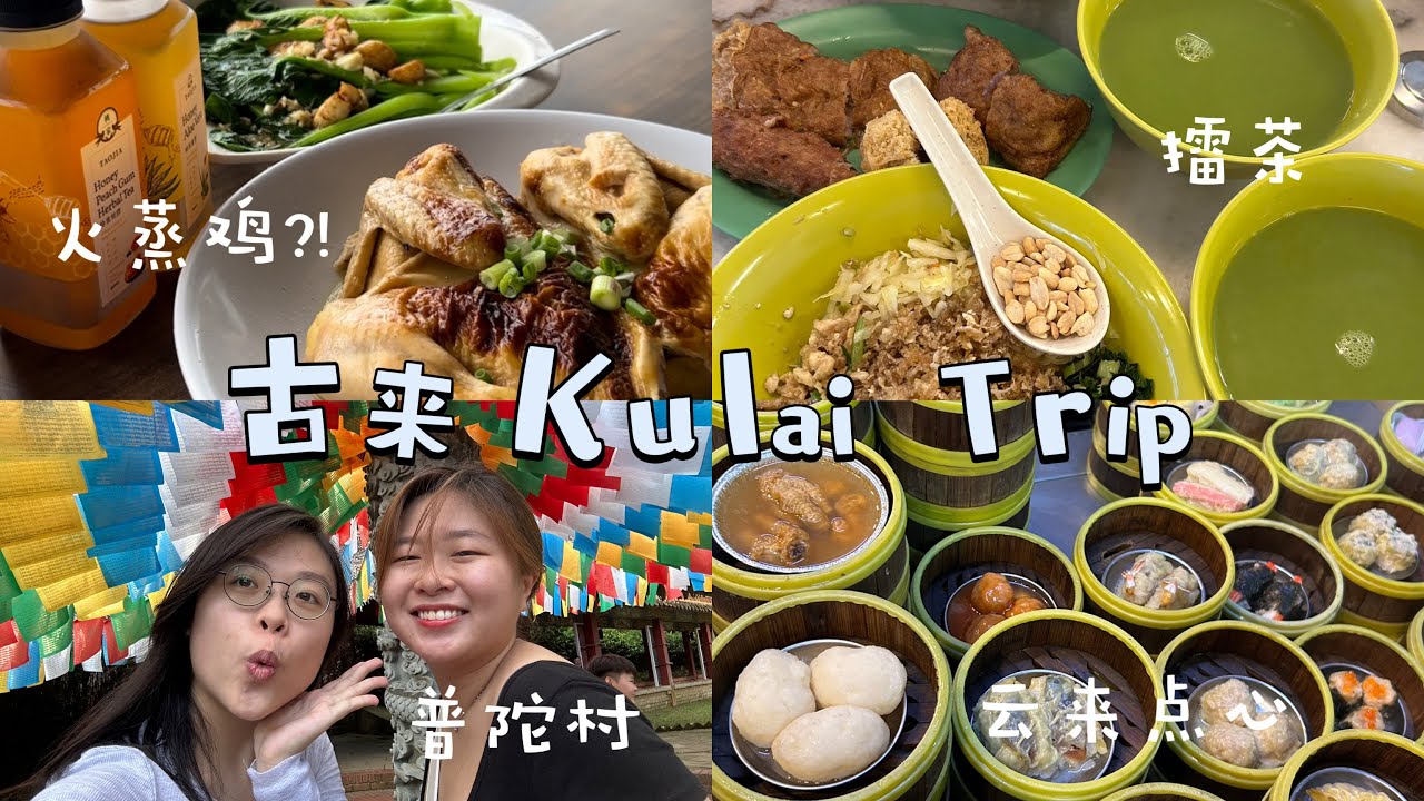 古来好去处🤩2D1N Kulai Vlog 📷| Leicha, 普陀村Putuo Village, 火蒸🐔, Dimsum🥢…