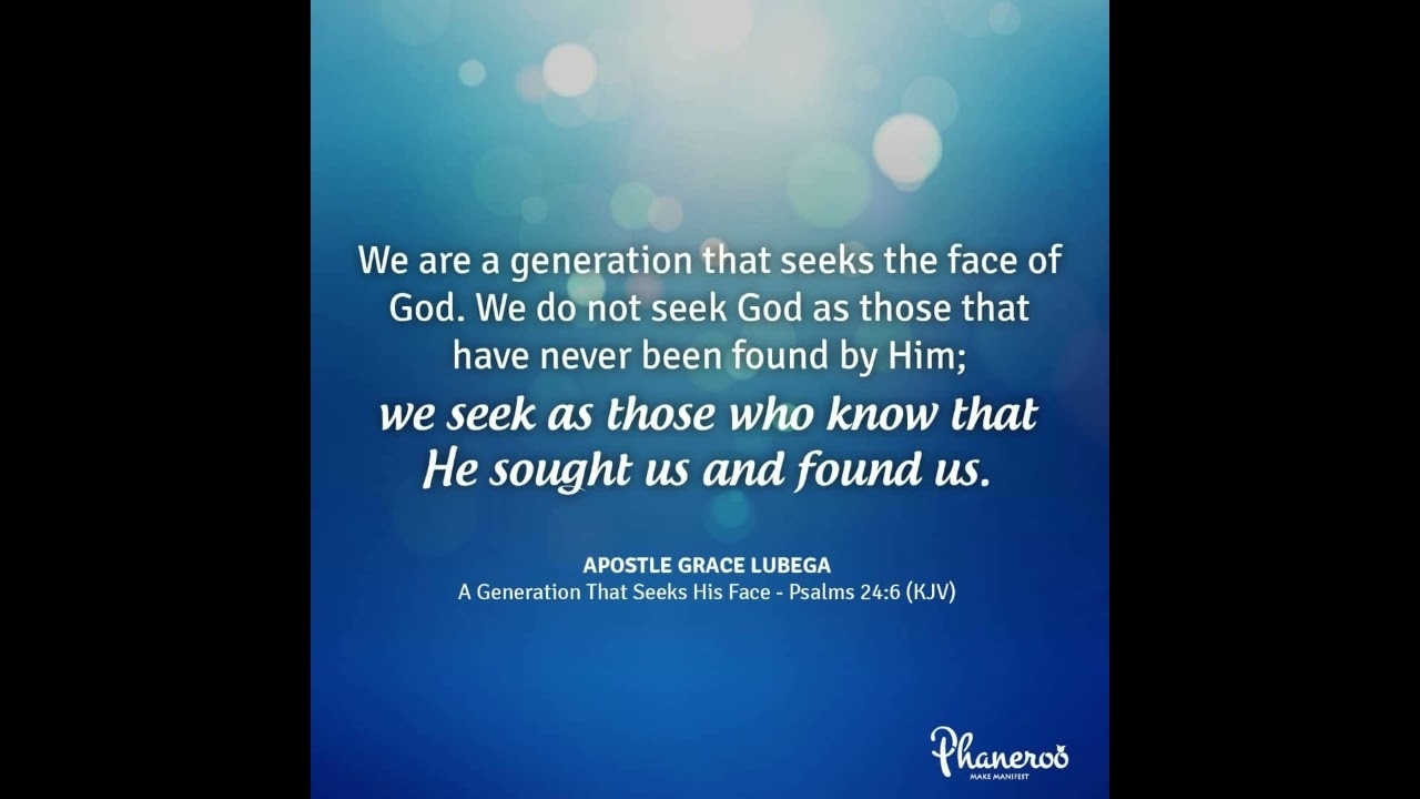 Am going to seek God