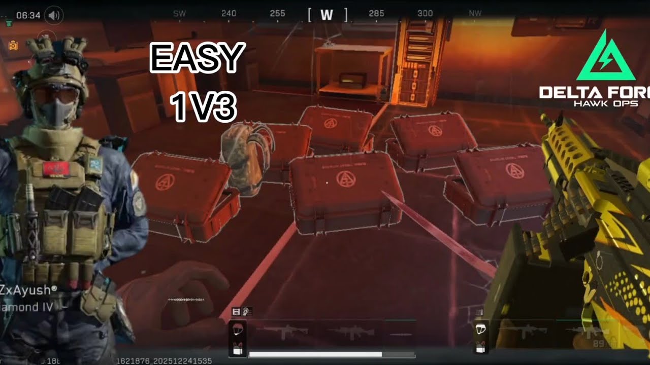 1v3 Zero dam Easy||DELTA FORCE|| TYRON 