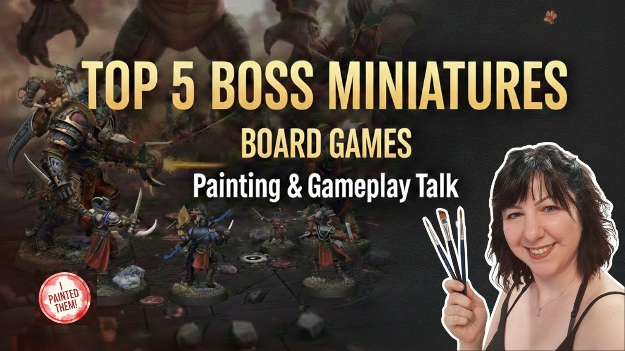 Top 5 Epic Boss Fight Board Games with Miniatures | Painting & Gameplay Talk 