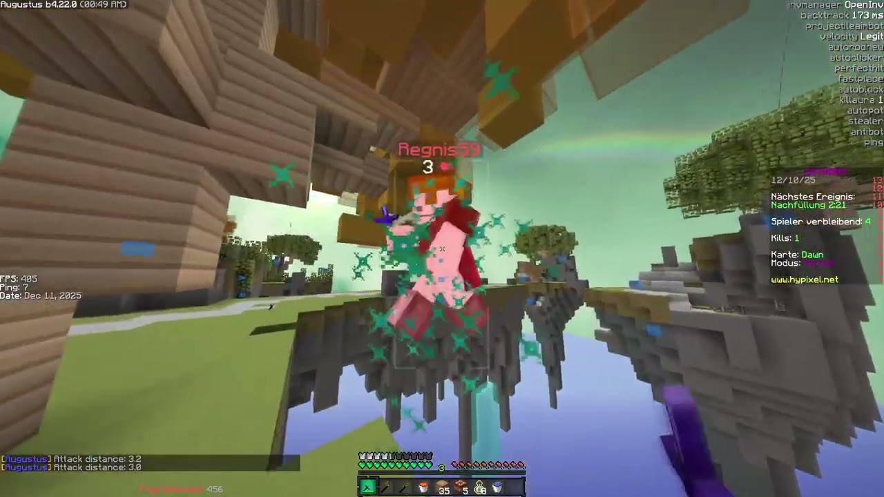 Testing the Augustus Config on Hypixel