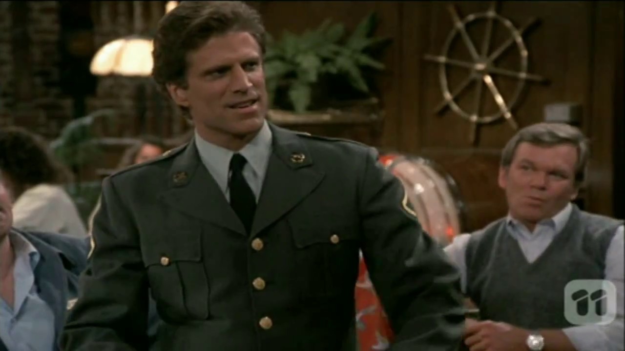 Cheers: Sam enlists in the Army