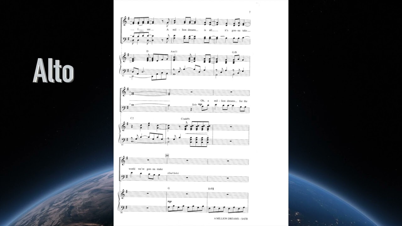 A Million Dreams   Alto Rehearsal Track