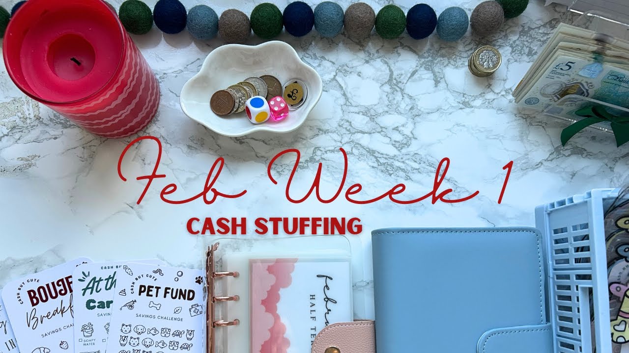 FEB WEEK 1 CASH STUFF | SINKING FUNDS & SAVINGS CHALLENGES | UK WEEKLY