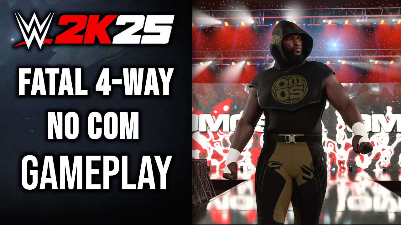 WWE 2K25 Онлайн Fatal 4-Way без комментариев - Omos