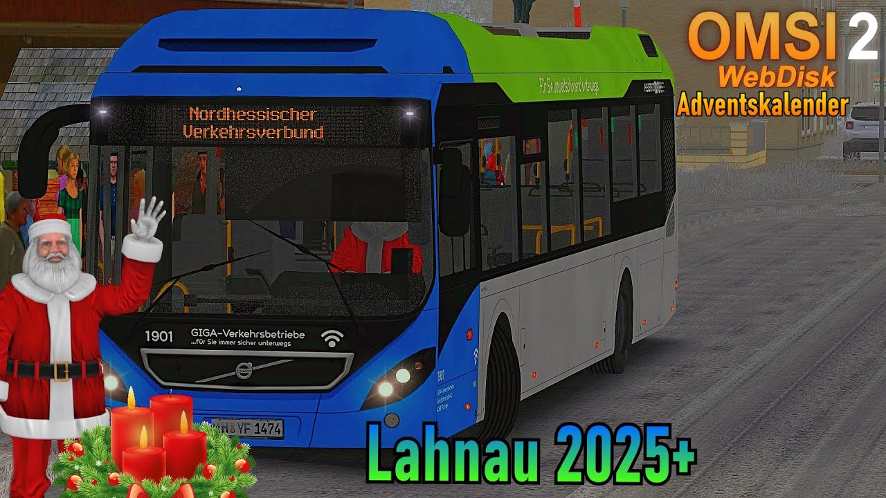 OMSI 2 | Lahnau 2025+ by ZugBus | WebDisk Adventskalender🎄🎅| Sobol Volvo 7900 Hybrid🕯️🕯️🕯️🎄