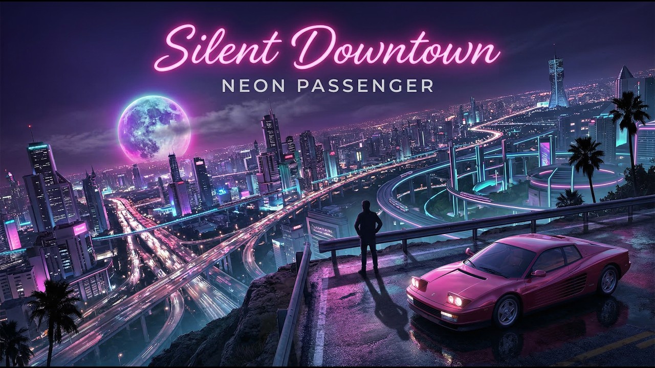 Silent Downtown | Dreamy Synthwave Night Drive 🌃 | Neon Passenger