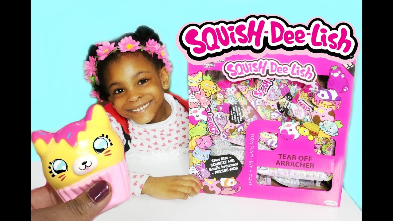 ENVIE DE MANGER DES JOUETS ? SQUISH DEE LISH ! Unboxing boite 24 sachets surprises