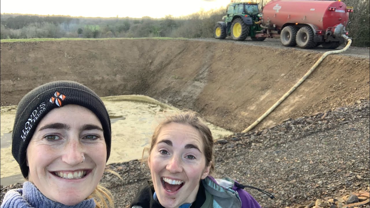 BRAND NEW SLURRY PIT IN ACTION