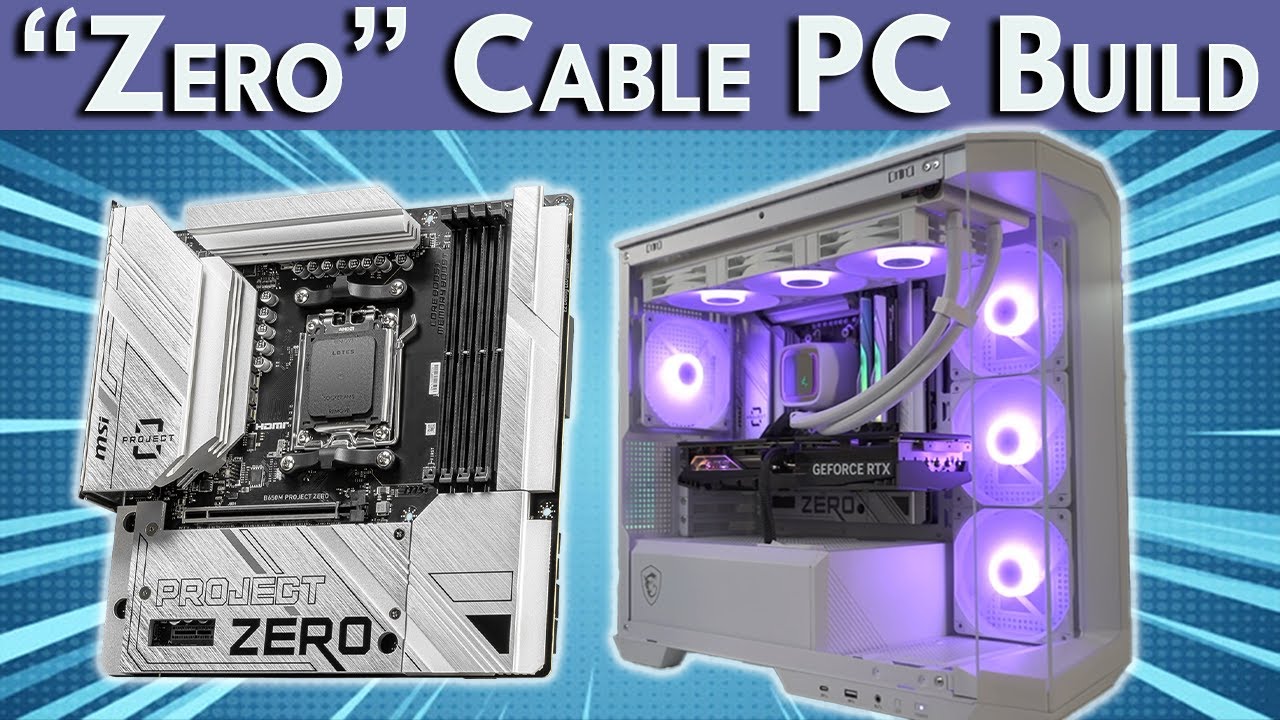 🛑 MSI Project Zero PC Build Guide - Ryzen 7800X3D 🛑 No Cable PC Builds