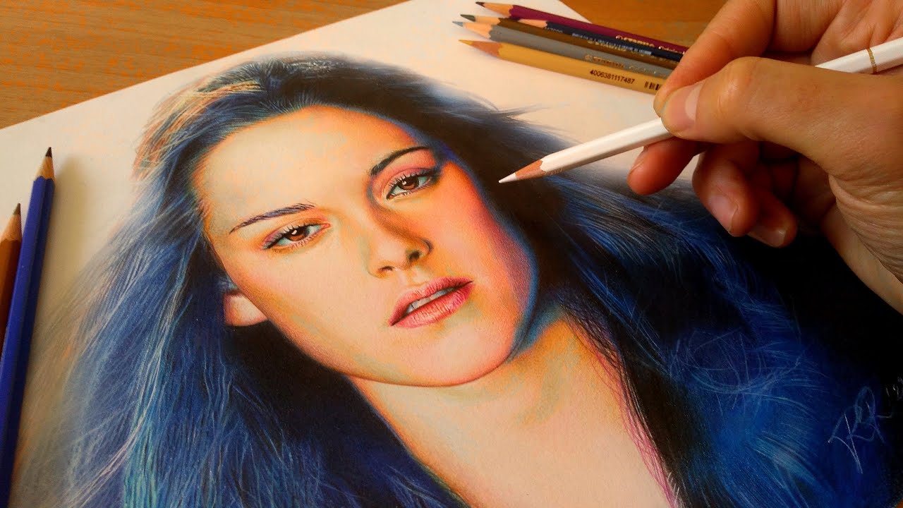 Drawing Kristen Stewart as Bella Swan - Art | RRFineArt
