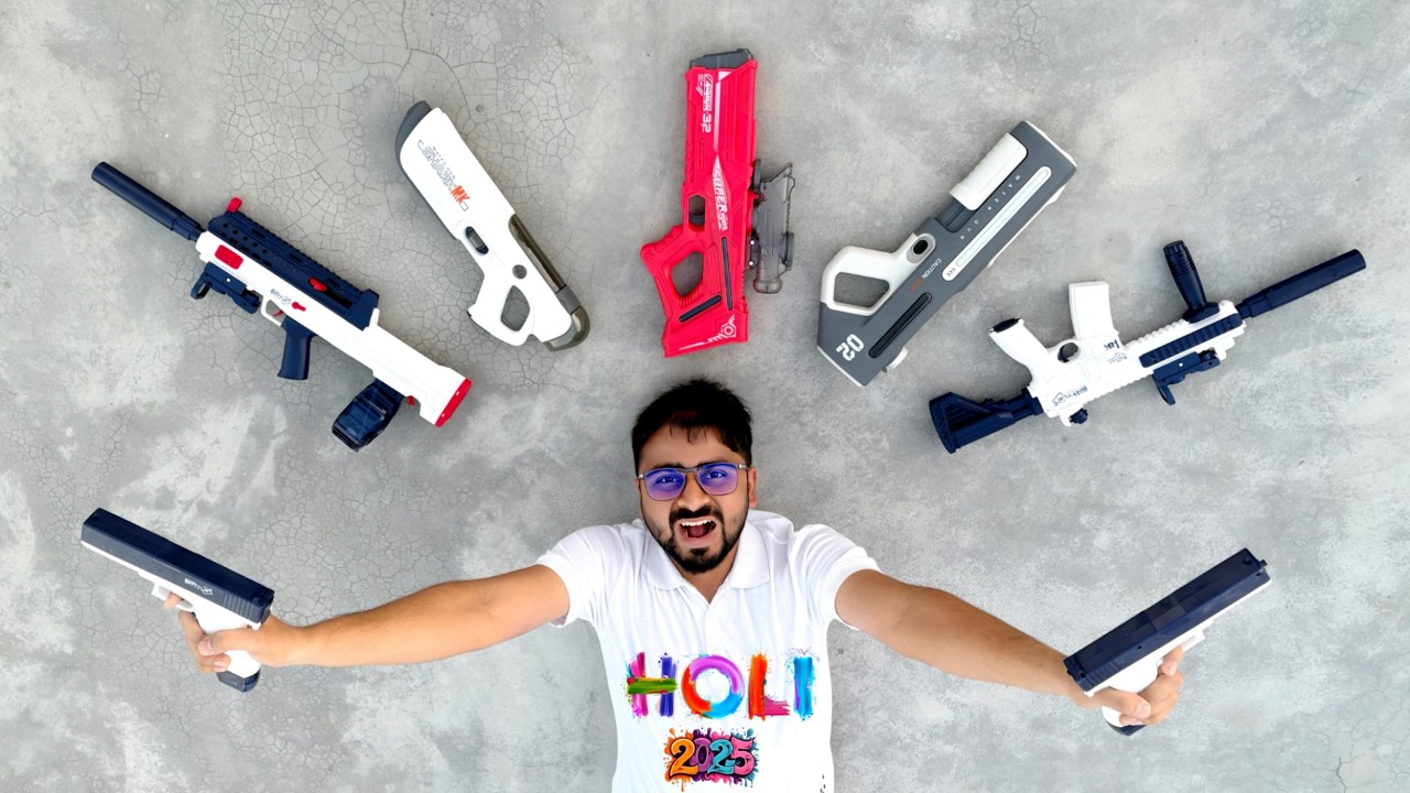 Top 6 Electric Water Pichkari for Holi 2025 || Best Water Pichkari for Holi || Rechargeable Holi Toy